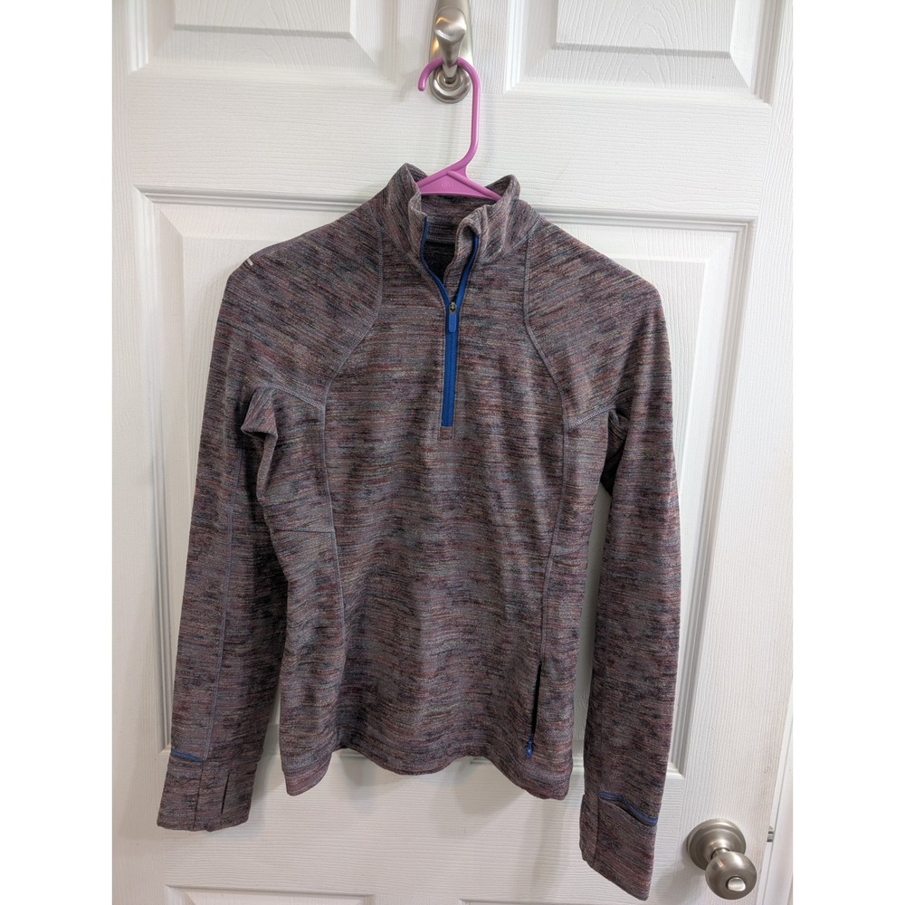 Lululemon Its Rulu Run Half Zip Pullover Women Jacquard Anchor Symphony - Size 4